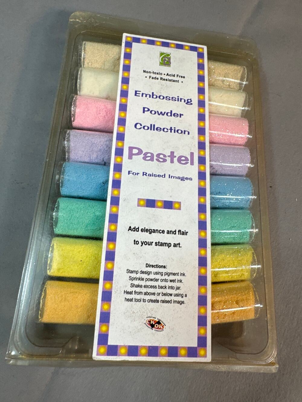 Pastel embossing powder collection by Color Box  unused